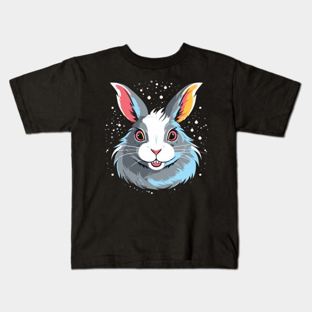 Arctic Hare Smiling Kids T-Shirt by JH Mart